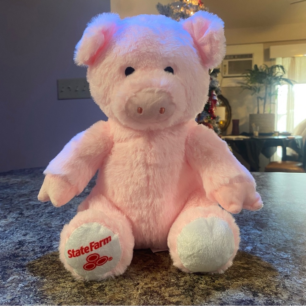 Collectible State Farm Insurance Pink Stuffed Bear